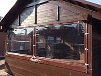 Прозора ПВХ-плівка для завіси вікон штор на альтанки, веранди, тераси, прибудови.