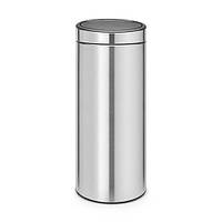 Відро для сміття з відкидною кришкою Brabantia Touch Bin 30 л Matt Steel Fingerprint Proof 115462