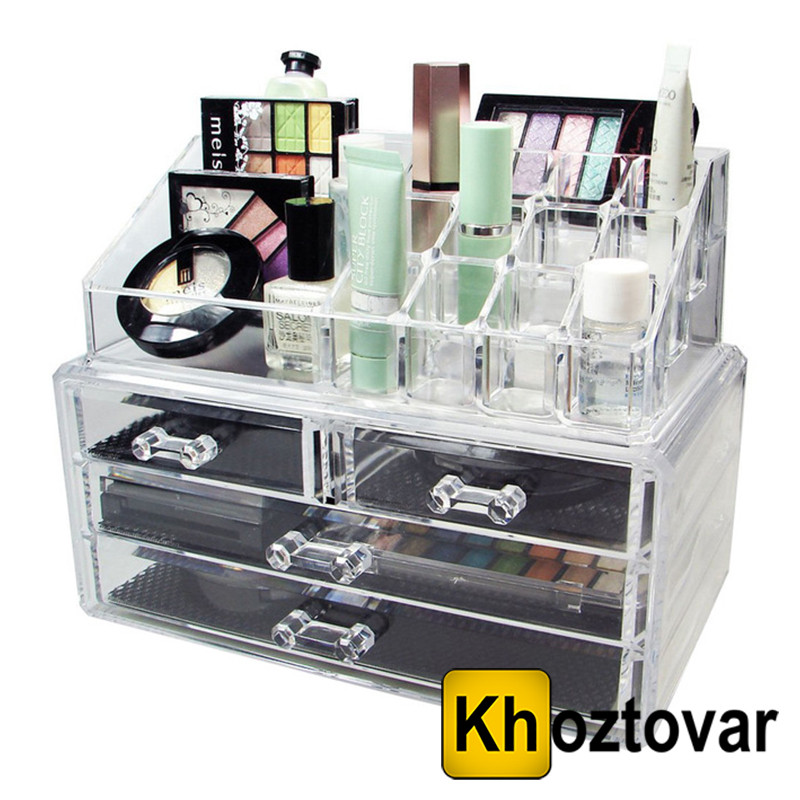 Акриловый органайзер для косметики Cosmetic Storage Box - фото 1 - id-p405841057