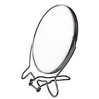 Зеркало в металлической оправе косметическое круглое 19 (см)