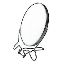 Зеркало в металлической оправе косметическое круглое 14,5 (см)