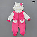 Теплий чоловічок Hello Kitty для дівчинки. 70 см, фото 4