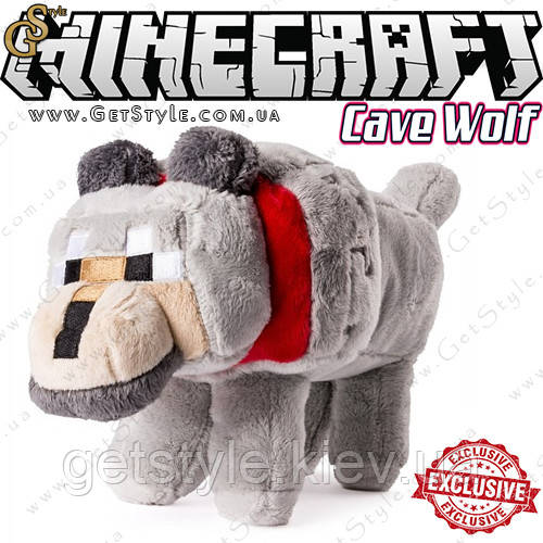 Іграшка Печерний Вовк Minecraft - "Cave Wolf" - 39 х 19 см