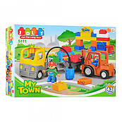 Конструктор JDLT 5111 будмайданчик, будтехніка, 43 дет