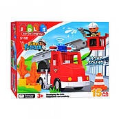 Конструктор JDLT 5150 Пожежна машина, 15 дітей, звук, світло