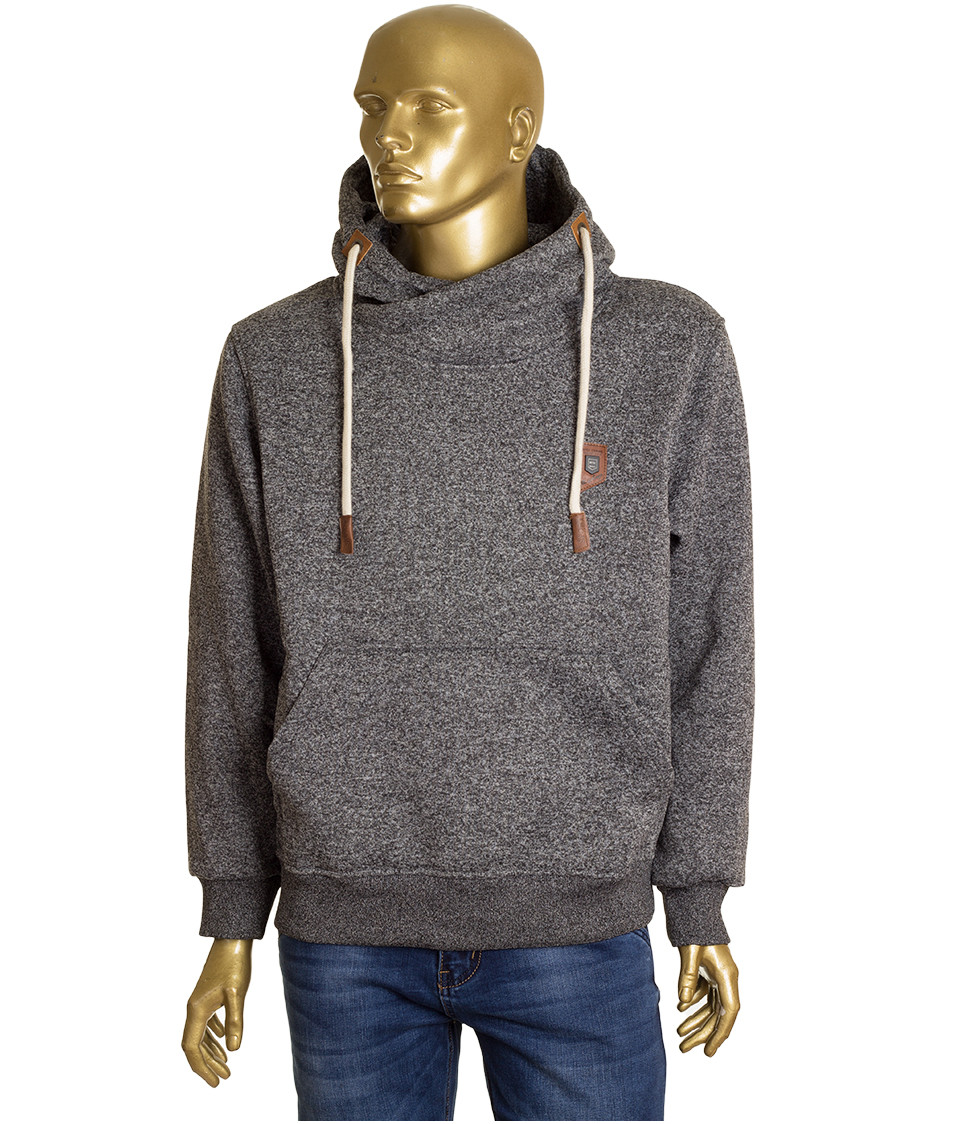 Толстовка мужская серая с капюшоном и карманами: продажа, цена в ...