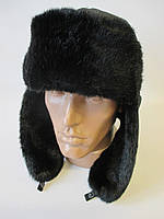 Теплі шапки з плащової тканини в чорному кольорі.