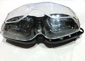 Окуляри для плавання Speedo (м'яка переносиця, чорний силікон), фото 2