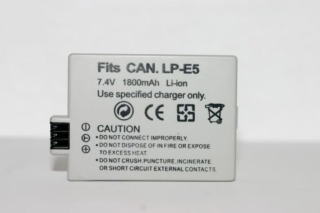 Акумулятор для фотоапаратів CANON 450D, 500D, 1000D, 2000D - LP-E5 (аналог) - 1800 ma