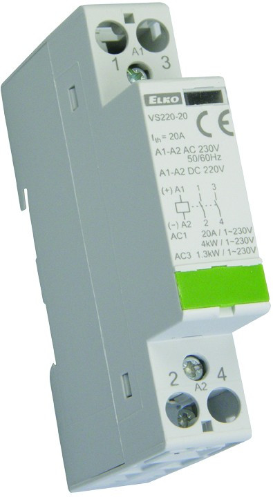 Модульний контактор VS220-20/230V AC/DC 230V ELKOep
