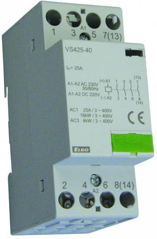 Модульний контактор VS425-40/230V AC/DC 230V ELKOep, фото 1