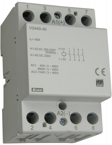 Модульний контактор VS440-31/230V AC/DC 230V ELKOep