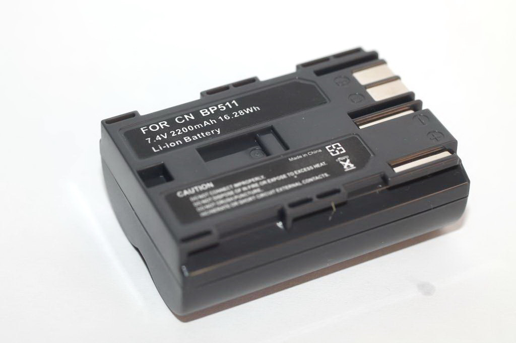 Акумулятор для фотоапаратів та відеокамер CANON - BP-511a (аналог) - 2200 ma