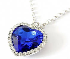 Кулон Серце Океану Титанік Titanic TТ 8.5 синій