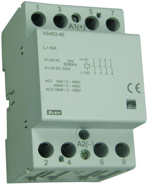 Модульний контактор VS463-31/230V AC/DC 230V ELKOep