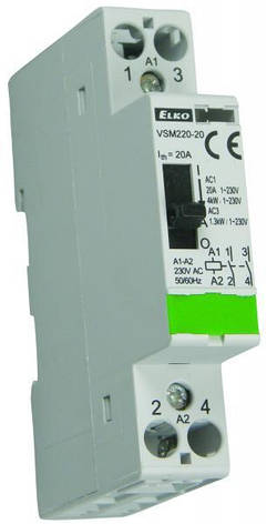 Модульний контактор VSM220-11/230V AC 230V з ручним керуванням ELKOep, фото 1