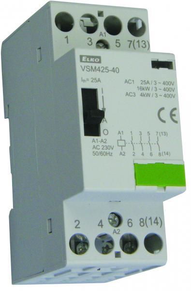 Модульний контактор VSM425-22/24V AC 24V з ручним керуванням ELKOep