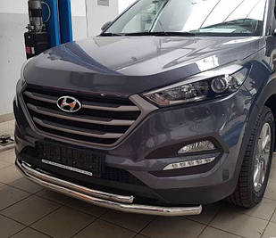 Кенгурник подвійний вус на Hyundai Tucson (c 2016-) Хюндай Туксон