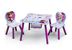 Delta Набір дитячий стіл і стільці холодне серце Table and Chair Set With