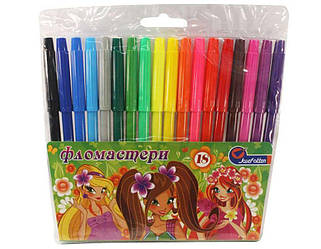 Фломастери 18 кольорів 828D-18 "Дівчатка" ПВХ, Josef Otten