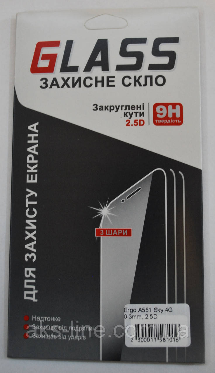 Защитное стекло Ergo A551 Sky 4G - фото 1 - id-p610194883