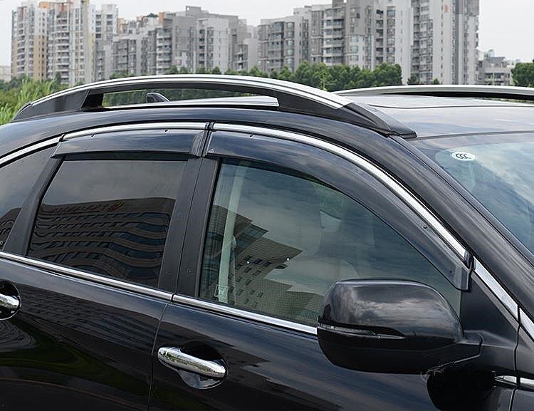 Вітровики з хромом, дефлектори вікон Honda CR-V 2007-2012