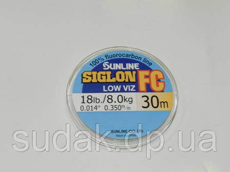 Флюорокарбон Sunline SIG-FC 0,350 мм 8,0 кг 30 м, фото 1