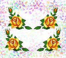 Водорозчинний флізелін Confetti "Жовті Троянди"