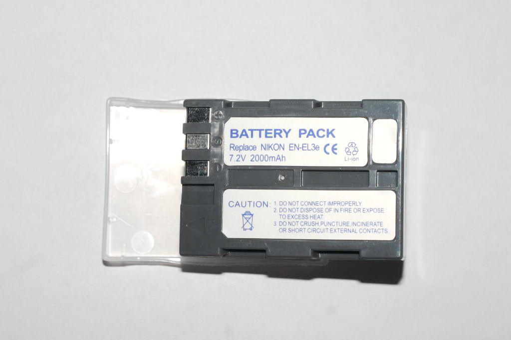 Акумулятори для фотоапаратів NIKON D50, D70, D80, D90, D100, D200, D300, D700 - EN-EL3e (аналог) - 2000 ma