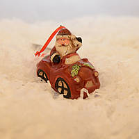 LV 183223 новорічна іграшка "Дід Мороз на машині"