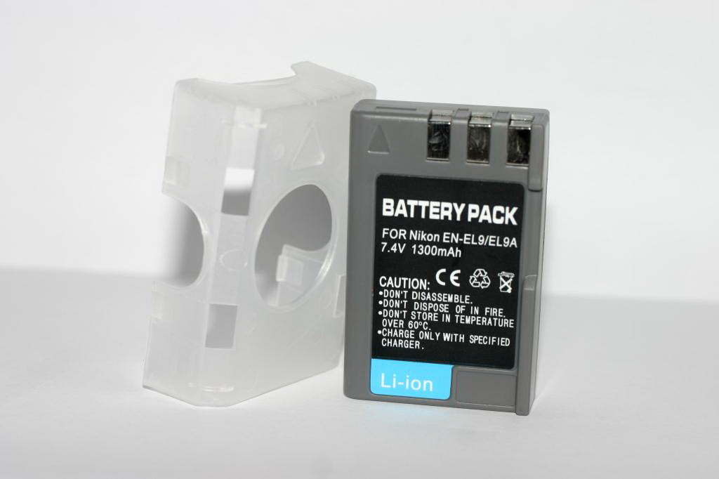 Акумулятори для фотоапаратів NIKON D40, D60, D40x, D3000, D5000, D3x - EN-EL9a (аналог) - 1300 ma