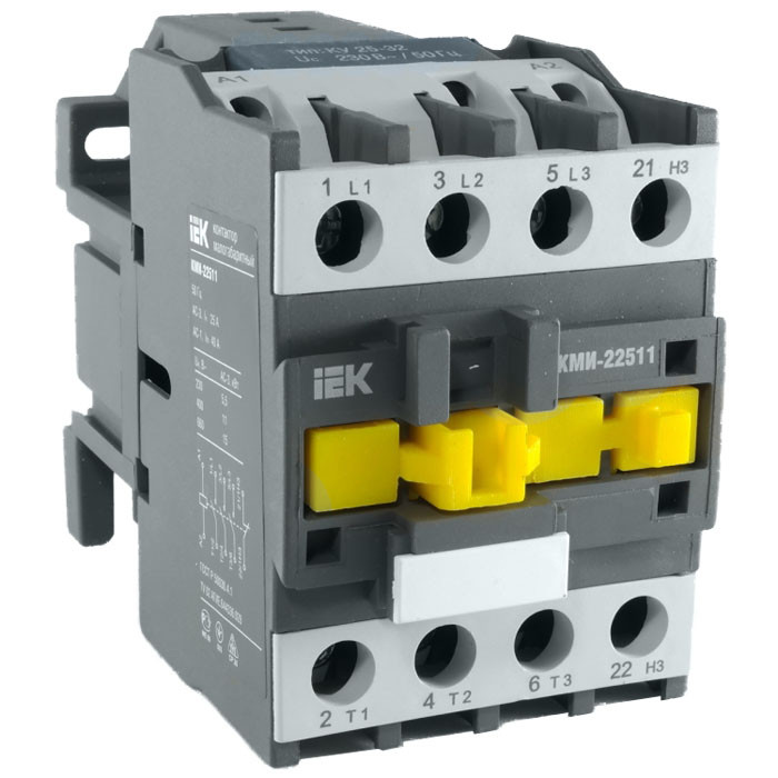 Контактор KМІ-22511 25А 220В/АС3 1р (НЗ) IEK