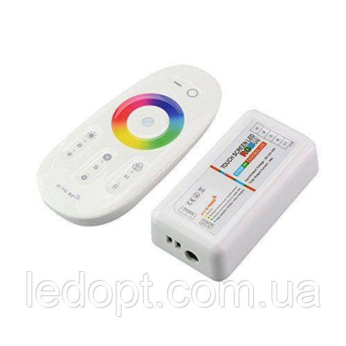 Контролер RGBW сенсорний 24A 24А-2.4G-Touch белий (6A*4канала)