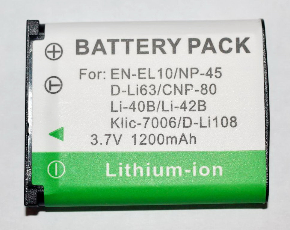 Акумулятор для фотоапаратів OLYMPUS - акумулятор (Li-42B, Li-40B, EN-EL10, F-NP45) - 1200 ma