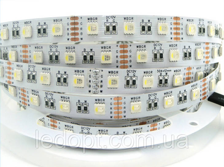 Світлодіодна стрічка RGB+W SMD 5050 18W 60LED/m 12V IP20 Professional
