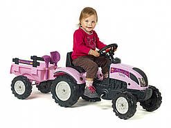 Трактор на педалі для дівчинки Princess