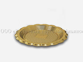  Таця кругла — Mini Medoro — Золотий — 15 см