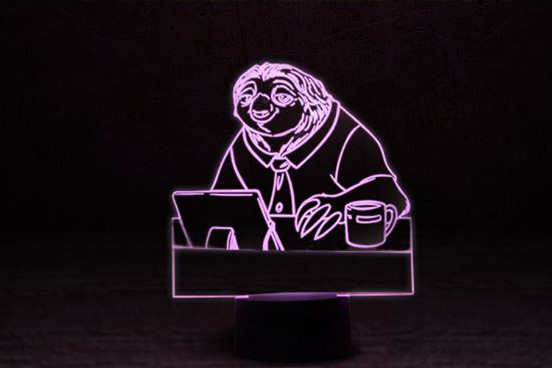 Змінна пластина для 3D-світильників "Блискавка" 3DTOYSLAMP, фото 1