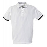 Чоловіча теніска з трикотажним коміром контрастні вставки, фото 3