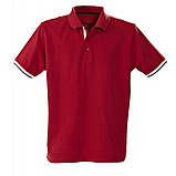 Чоловіча теніска з трикотажним коміром контрастні вставки, фото 2