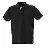 Чоловіча теніска з трикотажним коміром контрастні вставки, фото 4