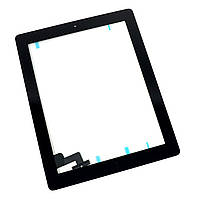 Тачскрін (сенсор) для iPad 2, з кнопкою, колір чорний
