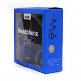 Навушники бездротові Bluetooth HAVIT H2575BT grey/blue, фото 3