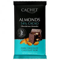 Бельгійський шоколад Cachet (54% какао) з мигдалем 300 г