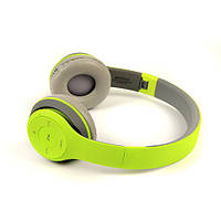 Навушники бездротові Bluetooth HAVIT H2575BT grey/green