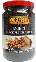 Соус Black Pepper Lee Kum Kee 350 г (чорний перець, блек-пепер)