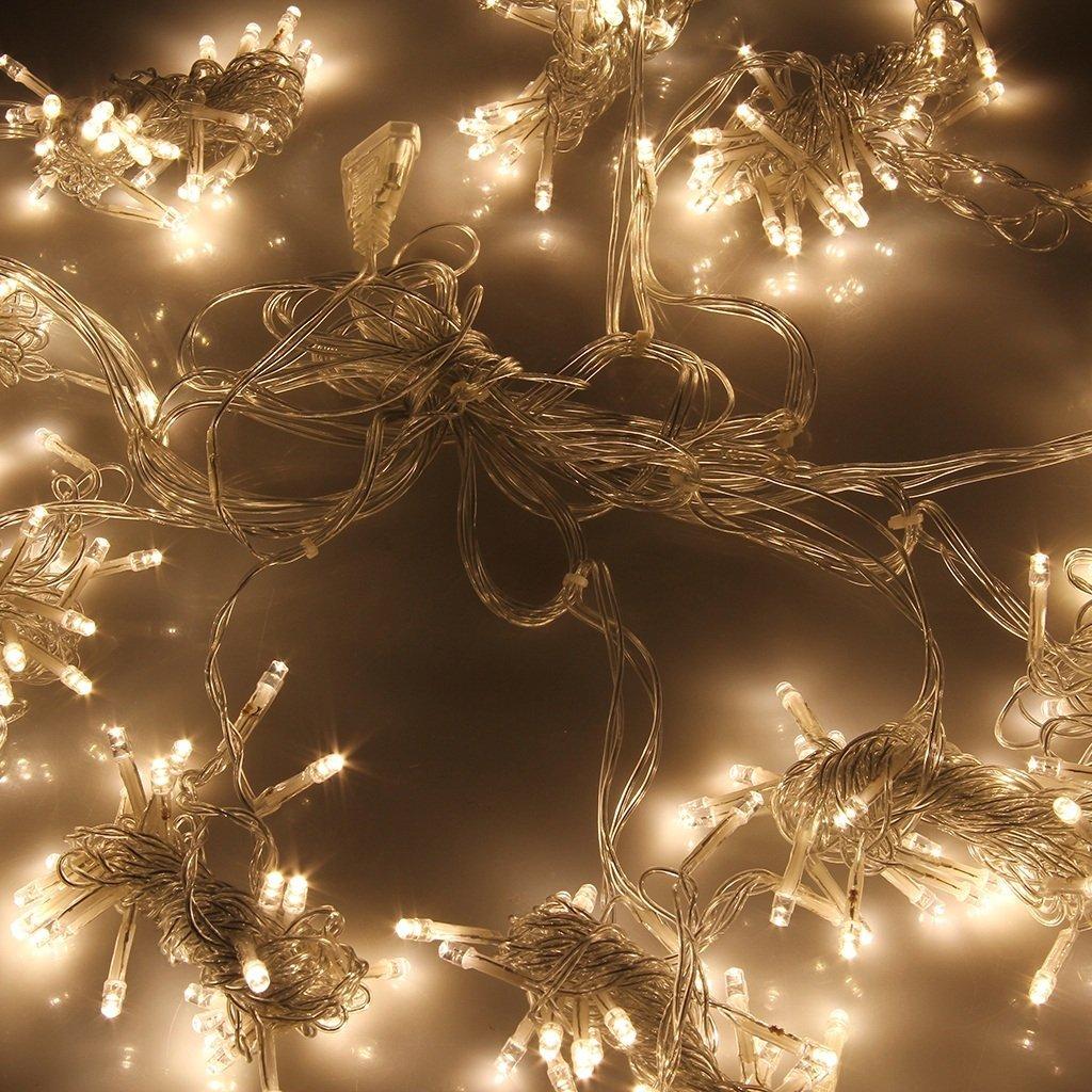 Штора, завіса світлодіодна 3х2м 500 led, колір тепло-білий - декоративна гірлянда на Новий рік - фото 4 - id-p615164463