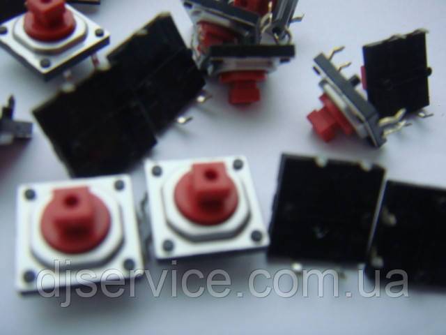 Кнопка тактова ALPS 12x12x7.3mm (типу OMRON B3F) для DMX пультів