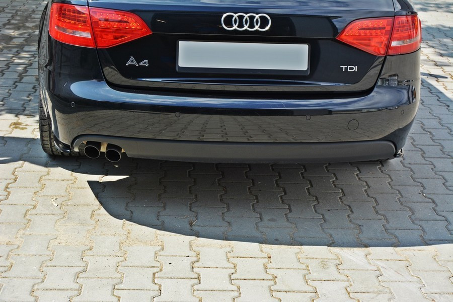 БІКОВІ НАКЛАДКИ НА ЗАДЕНЬ БАМПЕР AUDI A4 B8 ДОРЕТЯ, фото 1