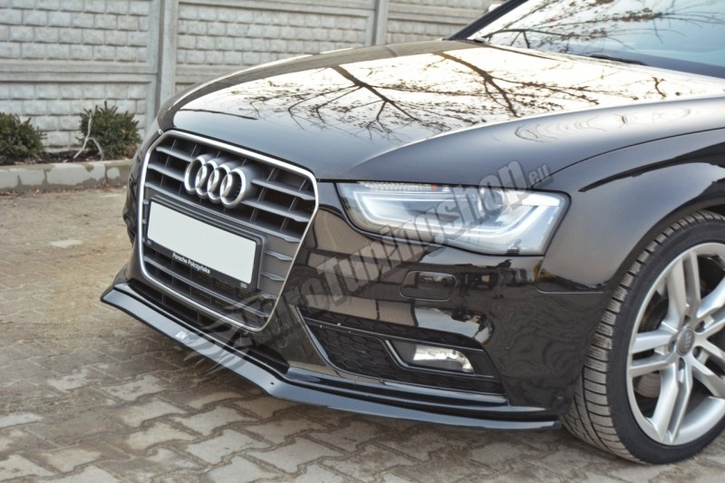 ДИФУЗОР ПЕРЕДНІГО БАМПЕРА AUDI A4 B8 (РЕСТЕК) ВІР.2, фото 1